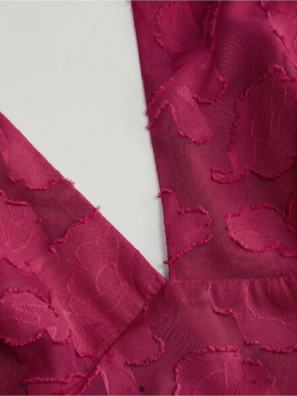 Cider Burgundy Halter Jacquard Midi Dress - Picture 2 of 3